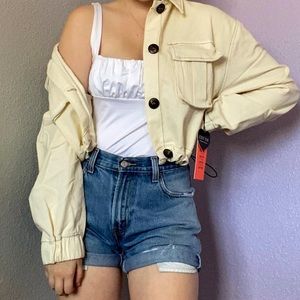 Forever 21 Creme Jacket - size M
